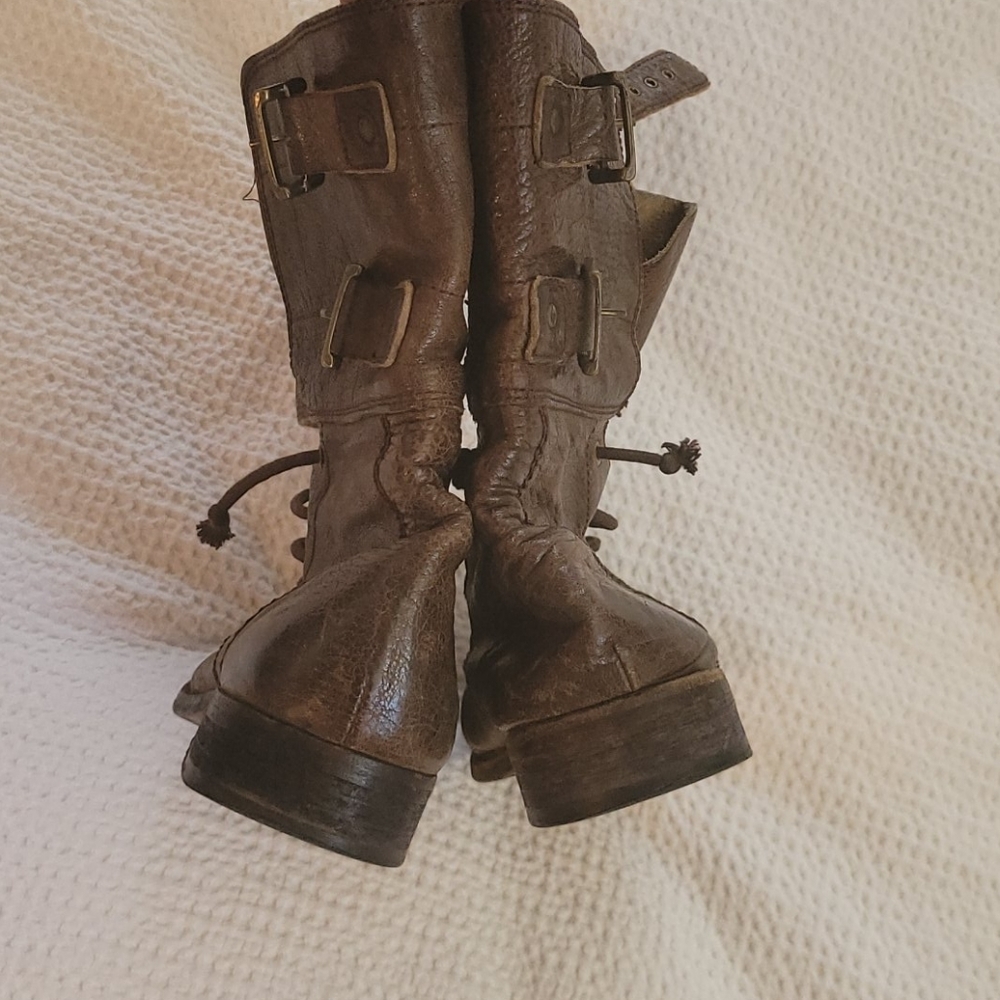 All Saints Damasi Boots in Brown - Picture 8 of 12